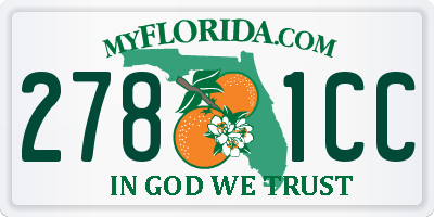 FL license plate 2781CC