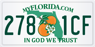 FL license plate 2781CF