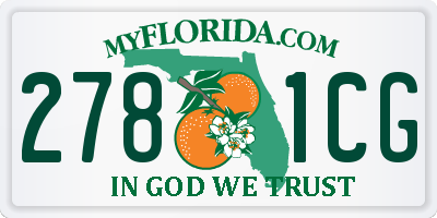 FL license plate 2781CG