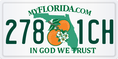 FL license plate 2781CH