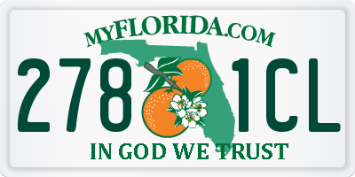 FL license plate 2781CL