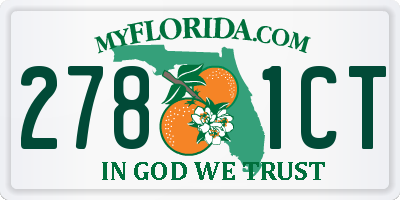 FL license plate 2781CT