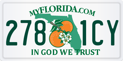 FL license plate 2781CY