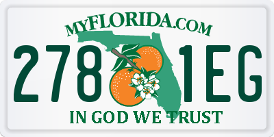 FL license plate 2781EG
