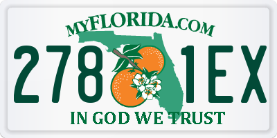 FL license plate 2781EX