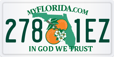 FL license plate 2781EZ