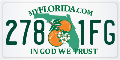 FL license plate 2781FG
