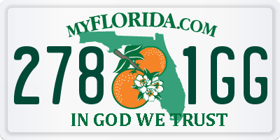 FL license plate 2781GG