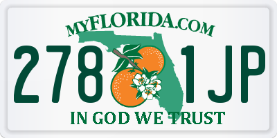 FL license plate 2781JP