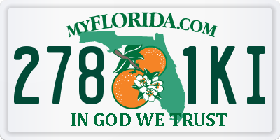 FL license plate 2781KI