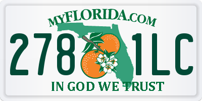 FL license plate 2781LC