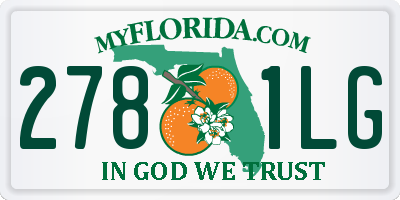 FL license plate 2781LG