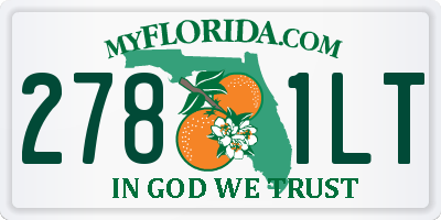 FL license plate 2781LT