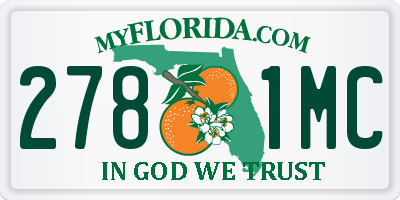 FL license plate 2781MC