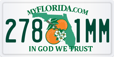 FL license plate 2781MM