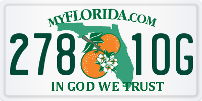 FL license plate 2781OG