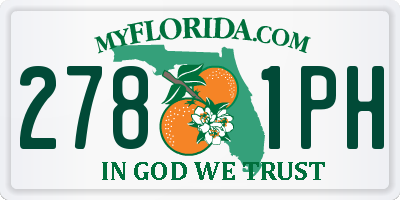 FL license plate 2781PH