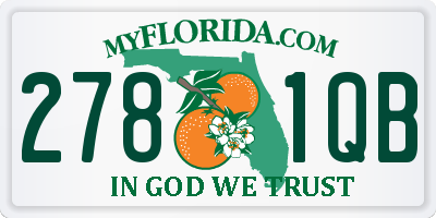 FL license plate 2781QB