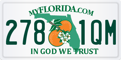 FL license plate 2781QM