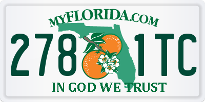 FL license plate 2781TC