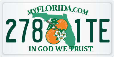 FL license plate 2781TE