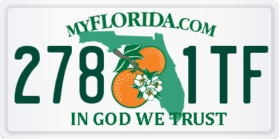 FL license plate 2781TF