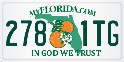 FL license plate 2781TG