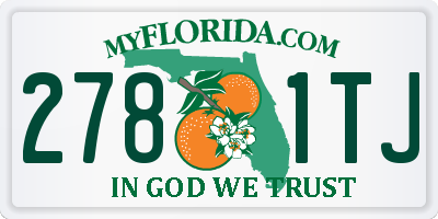 FL license plate 2781TJ