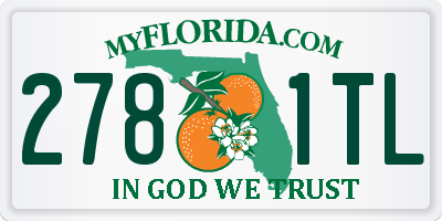 FL license plate 2781TL