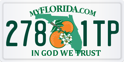 FL license plate 2781TP