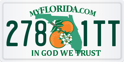 FL license plate 2781TT