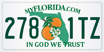 FL license plate 2781TZ