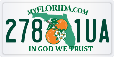 FL license plate 2781UA