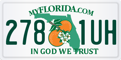 FL license plate 2781UH