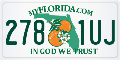 FL license plate 2781UJ