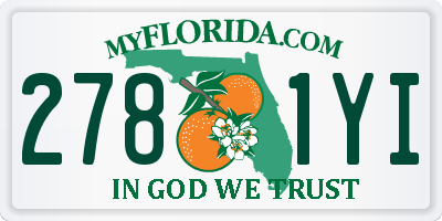 FL license plate 2781YI