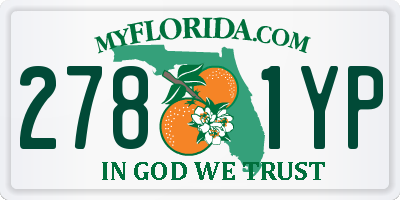 FL license plate 2781YP