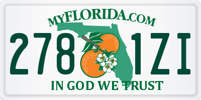 FL license plate 2781ZI
