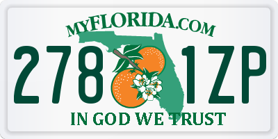 FL license plate 2781ZP