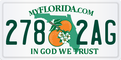 FL license plate 2782AG