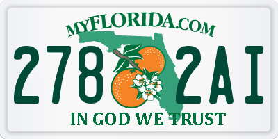 FL license plate 2782AI