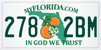 FL license plate 2782BM