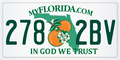 FL license plate 2782BV