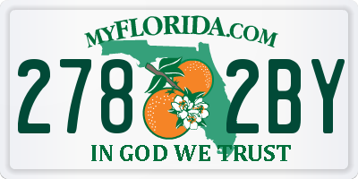 FL license plate 2782BY