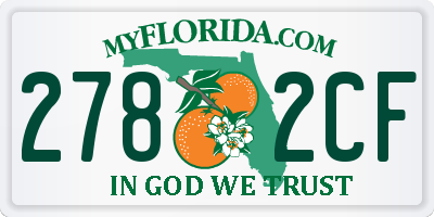 FL license plate 2782CF