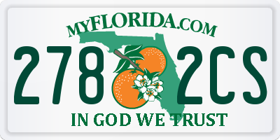 FL license plate 2782CS