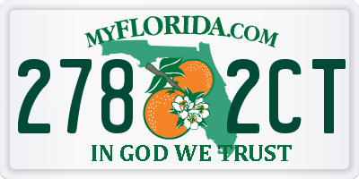 FL license plate 2782CT
