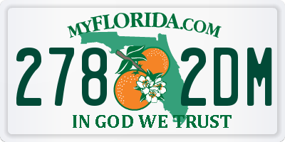 FL license plate 2782DM