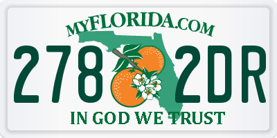 FL license plate 2782DR
