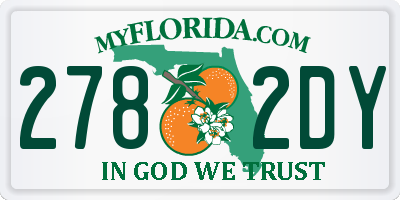 FL license plate 2782DY
